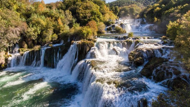 From Zadar: Krka Waterfalls Day Tour with Panoramic Boat Ride
